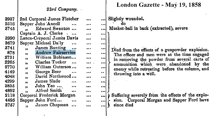 London Gazette - May 19 1858